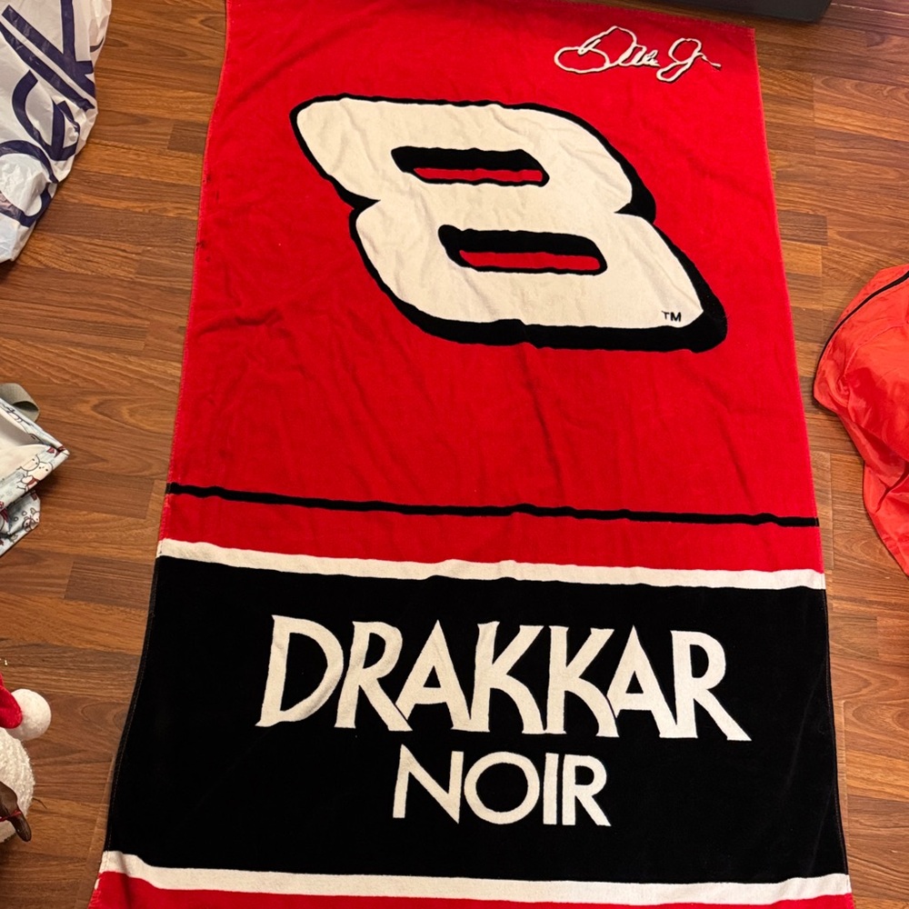 Drakkar Noir Red and Black Beach Towel